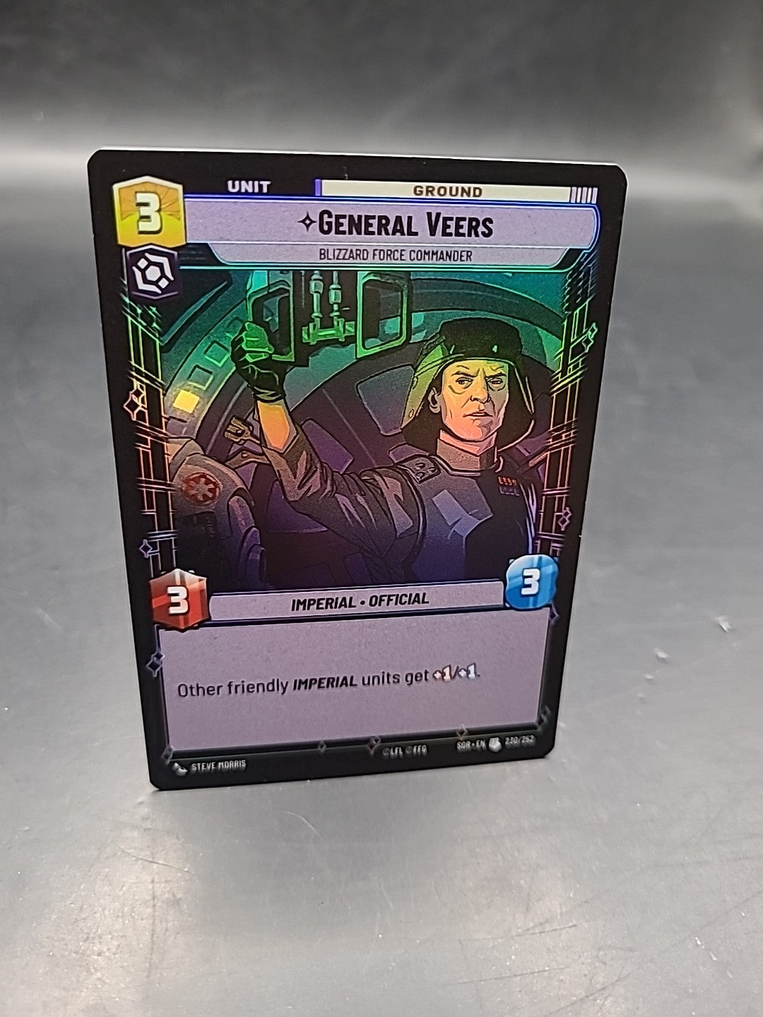 General Veers - Blizzard Force Commander - Foil #230/252 Star Wars Unlimited Spa