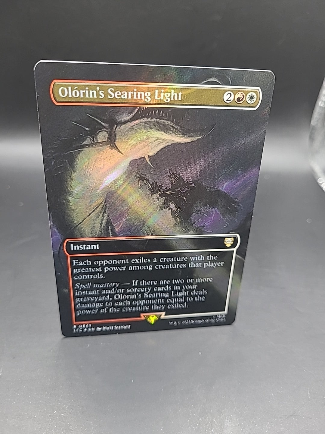 MTG LOTR Olorin's Searing Light Borderless Surge Foil Mint/Near Mint #0547