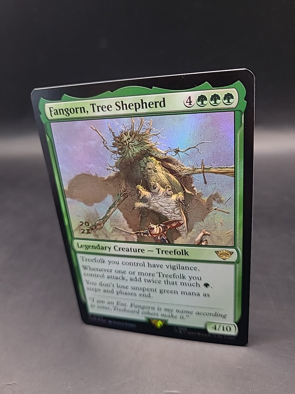 MTG Fangorn, Tree Shepherd Prerelease Foil Promo R 0166 LOTR