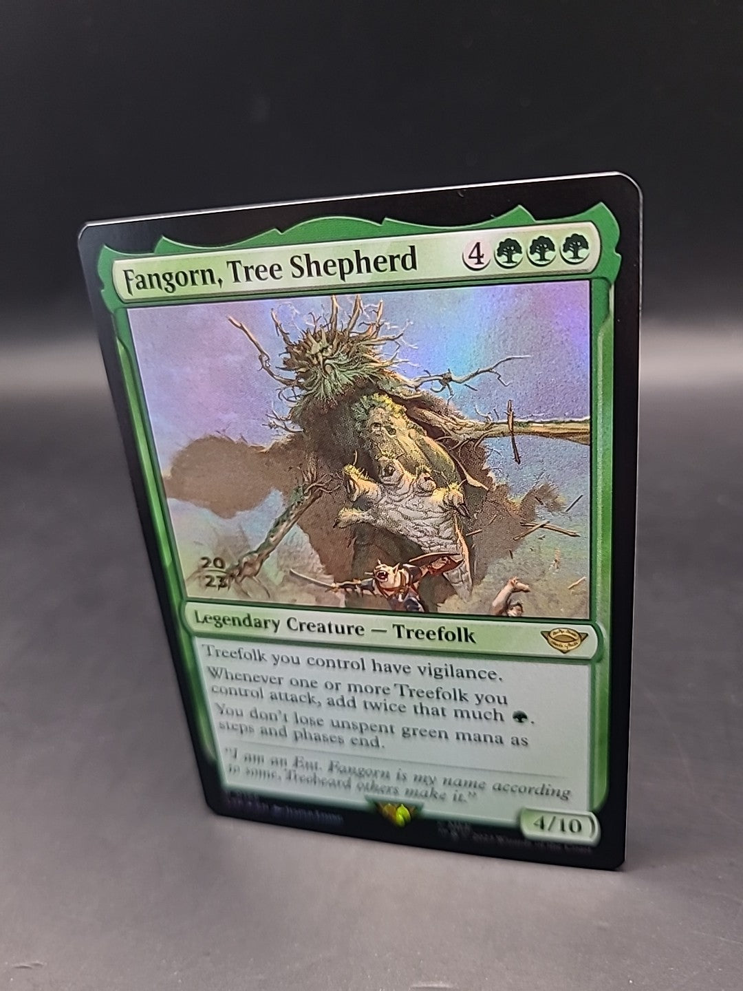 MTG Fangorn, Tree Shepherd Prerelease Foil Promo R 0166 LOTR