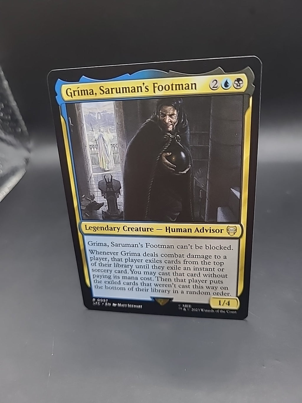 Grima, Saruman's Footman ~ Commander: The Lord of the Rings [ NM MTG 0057