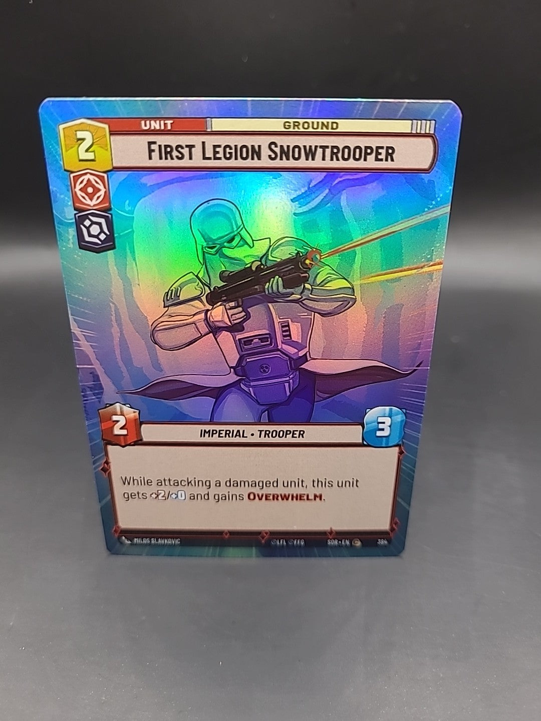 Star Wars Unlimited Foil Hyperspace Card #394 First Legion Snowtrooper