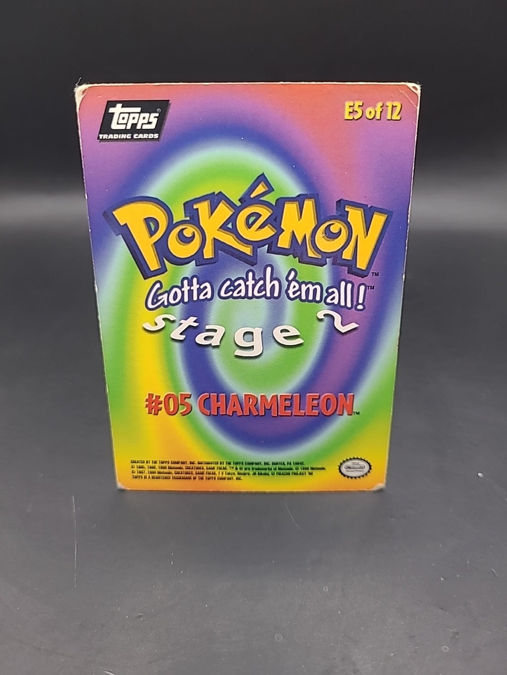 Pokémon Topps - Charmeleon #05 (E5 of 12) Stage 2 - Non-Holo Rare MP