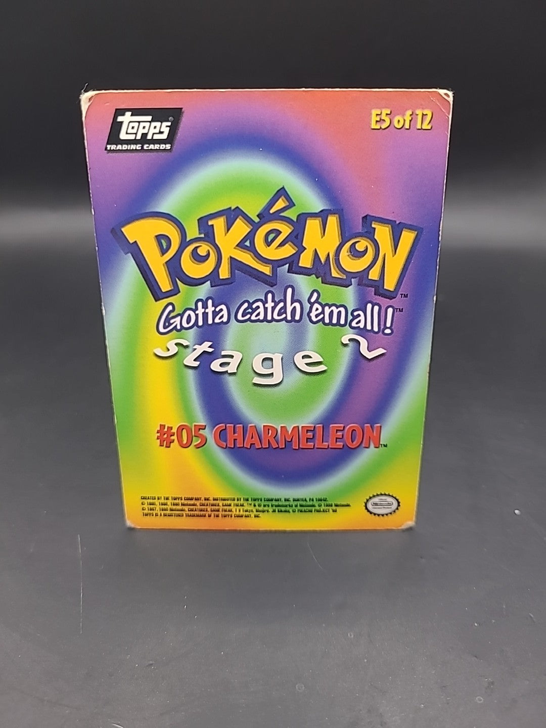 Pokémon Topps - Charmeleon #05 (E5 of 12) Stage 2 - Non-Holo Rare MP