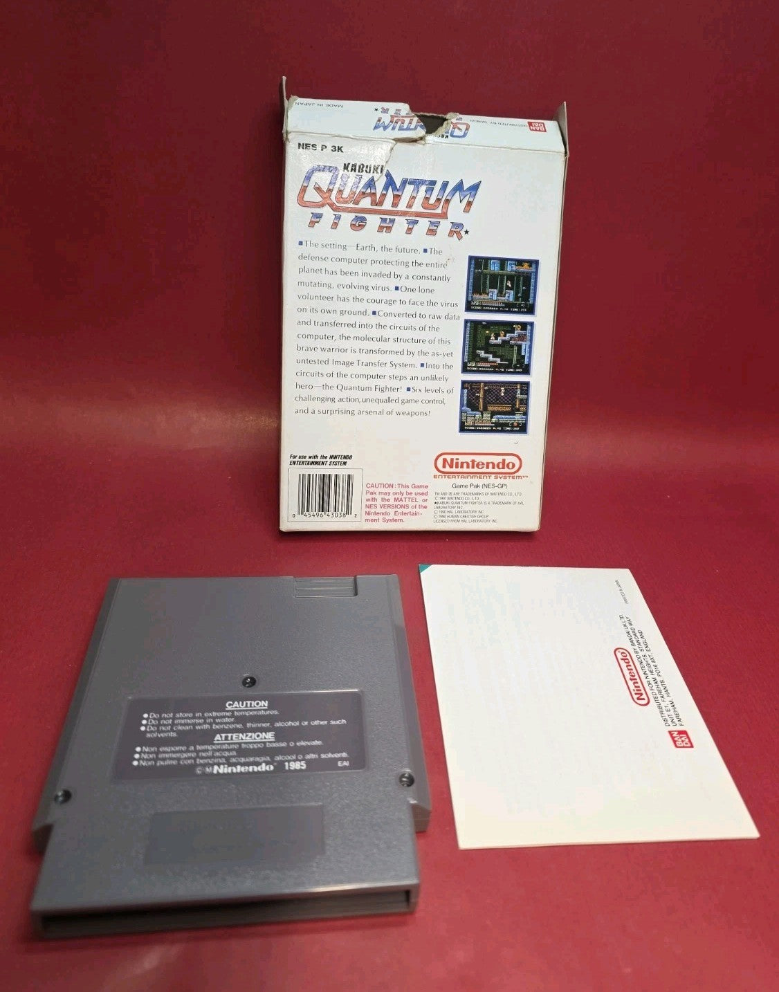 Kabuki Quantum Fighters - Nintendo NES - PAL A - NES-3K-UKV  READ DESCRIPTION