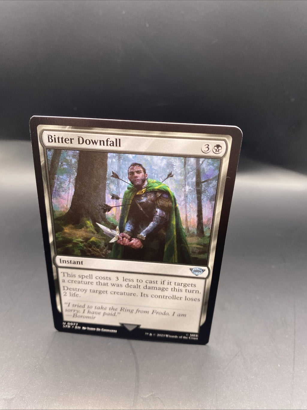 Bitter Downfall Foil MTG + Regular Card
