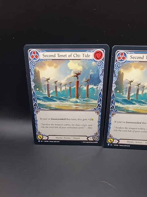 2 X Second Tenet of Chi: Tide Regular - MST082 NM - FaB Flesh and Blood