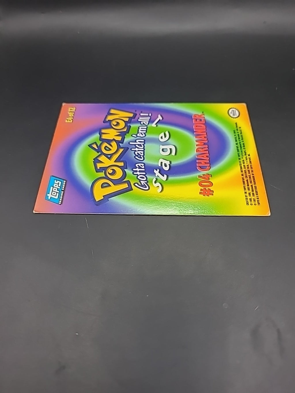 1999 Charmander E4 #04 Topps Pokemon Movie First Print Blue Logo MP