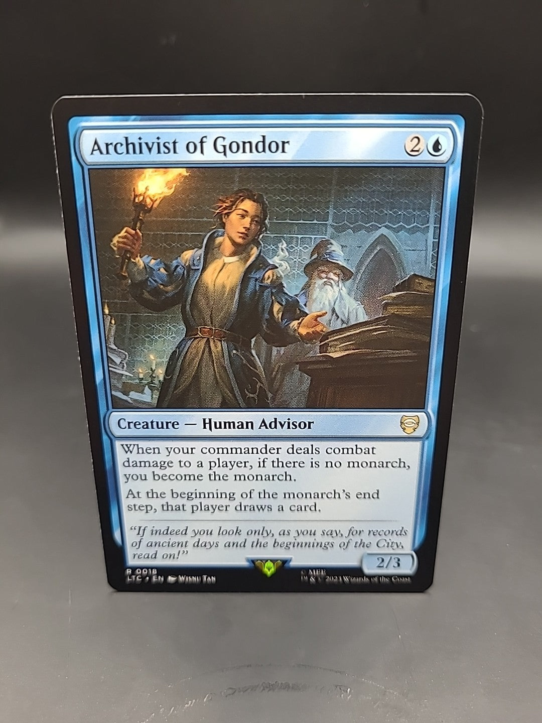 Archivist of Gondor - R0101 - Extended Art - LOTR - MTG Regular