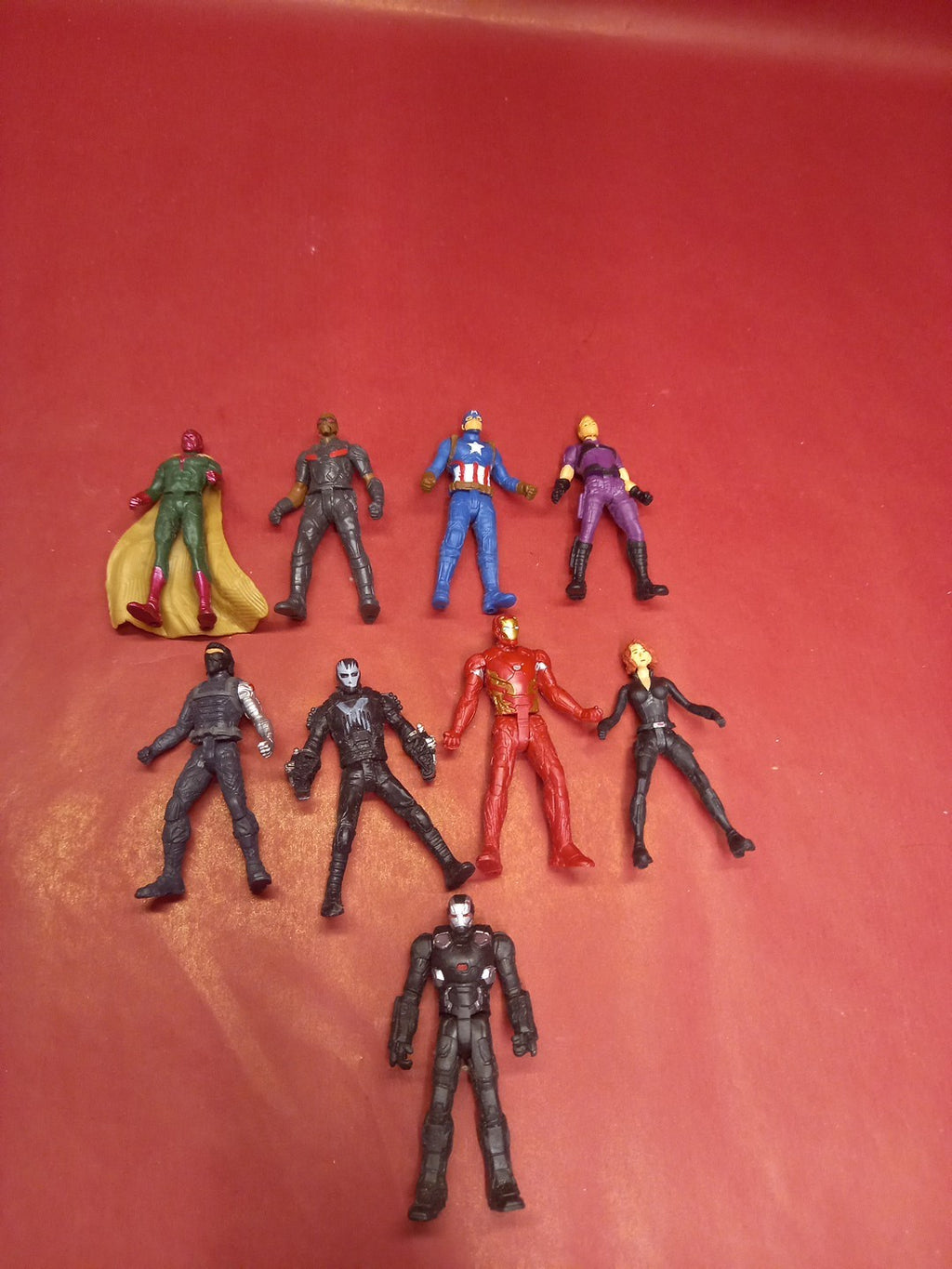 Marvel Miniverse Figures x 9 Inc Captain America Iron Man Vision & More