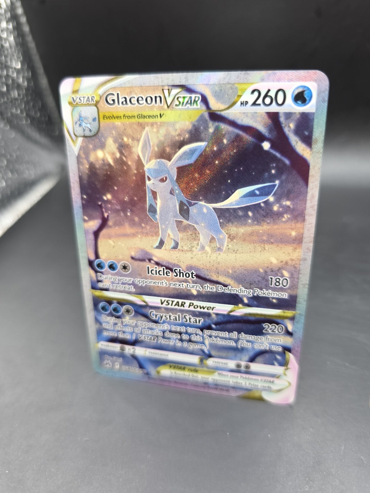 Glaceon VSTAR Gg40/Gg70 Swsh: Crown Zenith: Galarian Gallery Holo