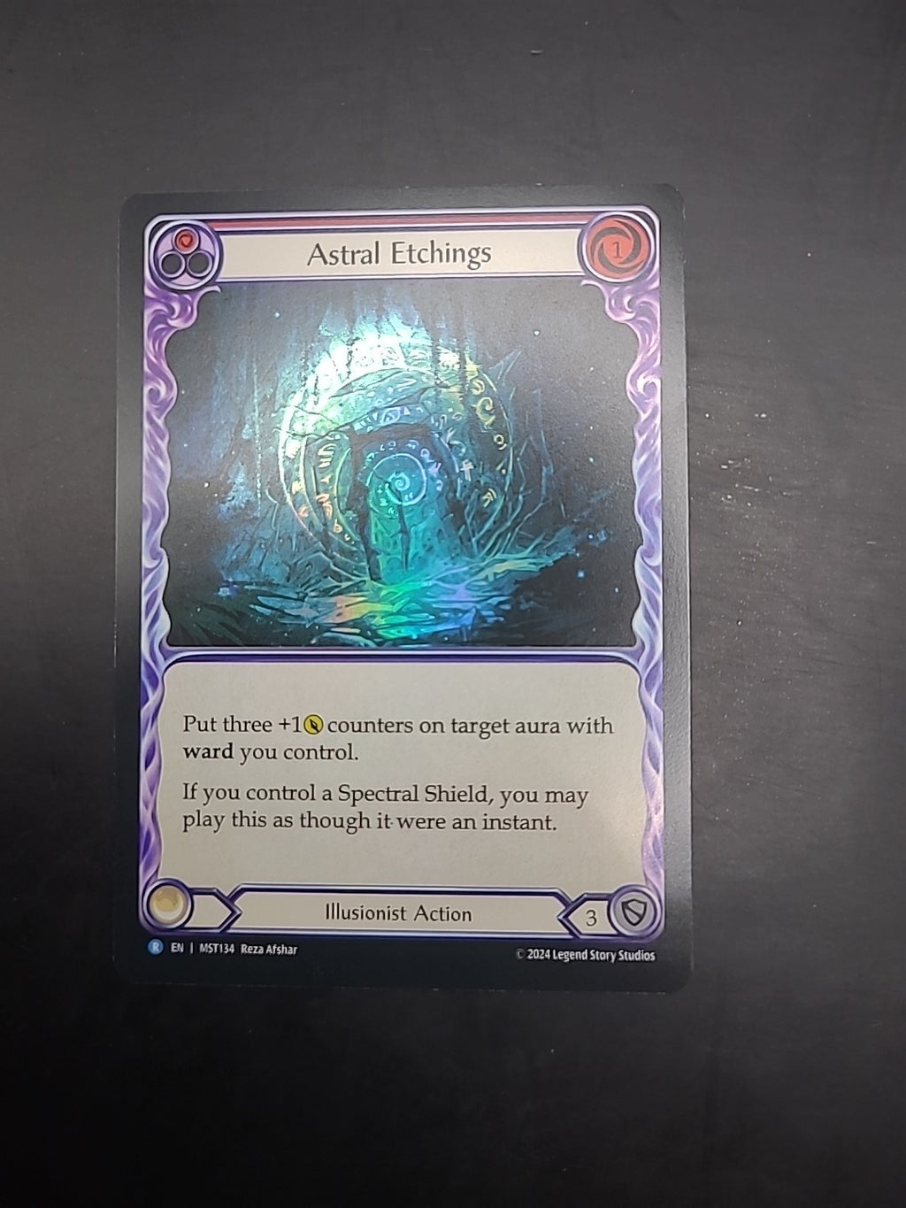 Astral Etchings Red Foil - MST134 NM - FaB Flesh and Blood