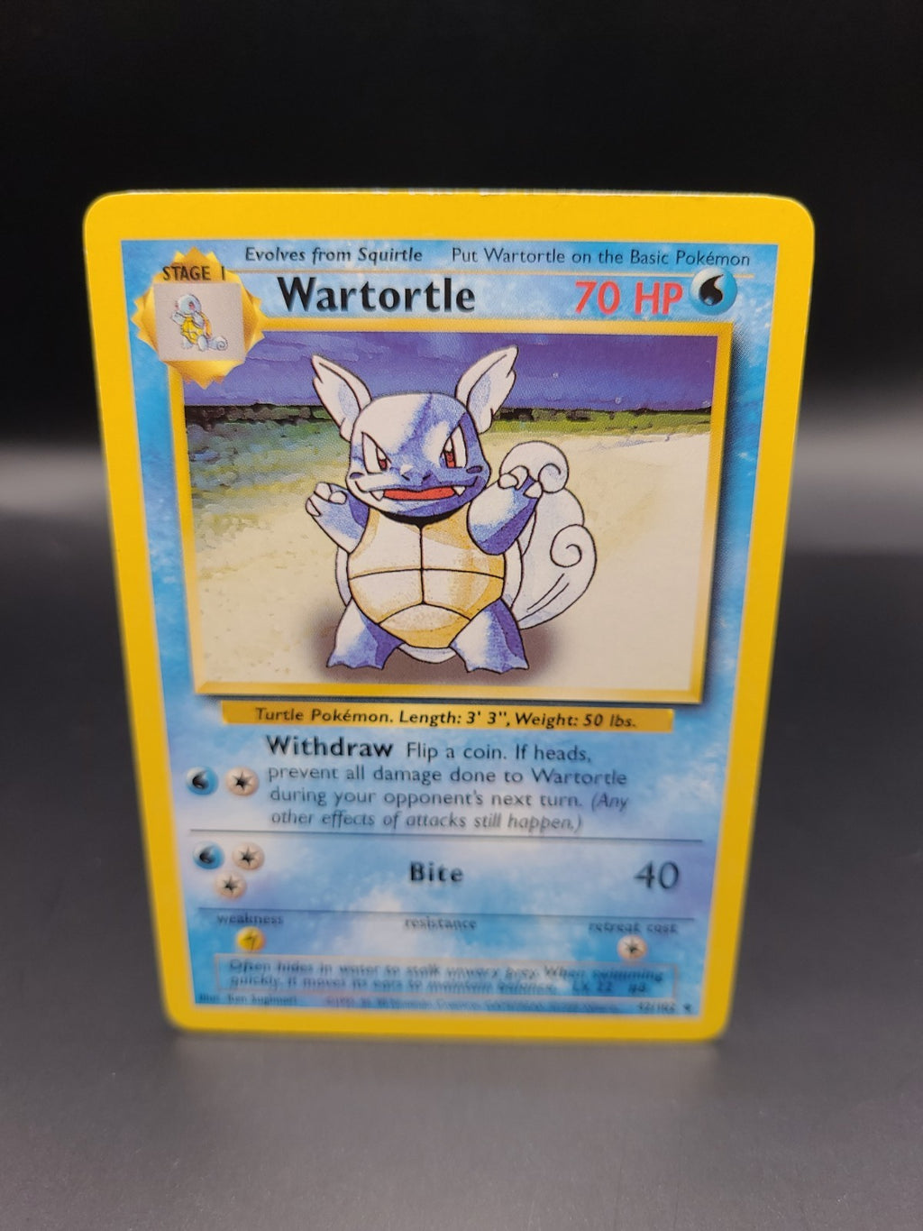 Wartortle 42/102 | Base Set | Non Holo Pokemon Card MP
