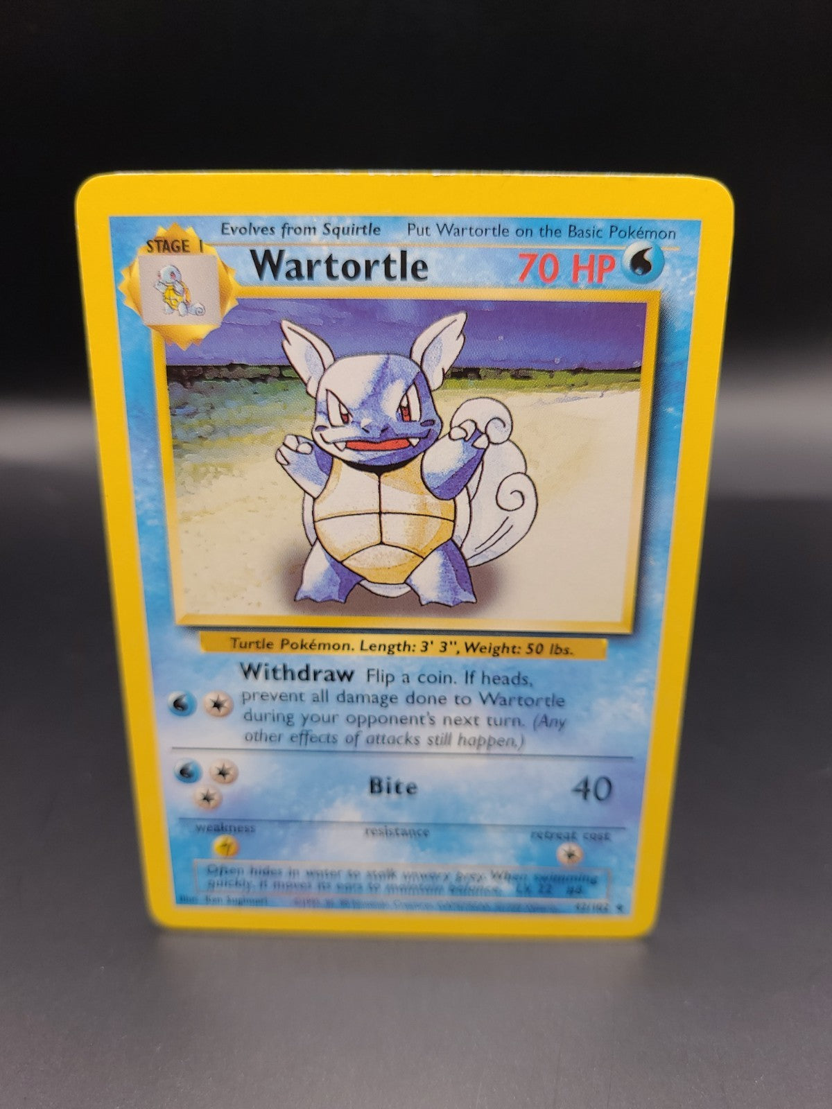 Wartortle 42/102 | Base Set | Non Holo Pokemon Card MP