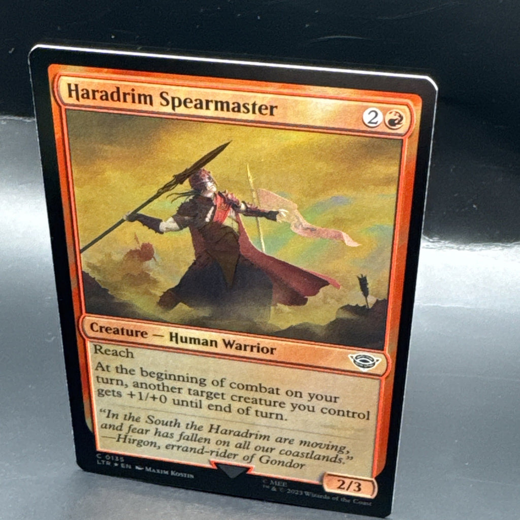 MTG Haradrim Spearmaster (Foil) C0135 Lord of the RIngs + 1 Regular Card
