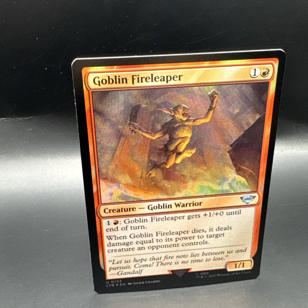 MTG Goblin Fireleaper U0133 Lord of the Rings Foil + 1 Regular Card