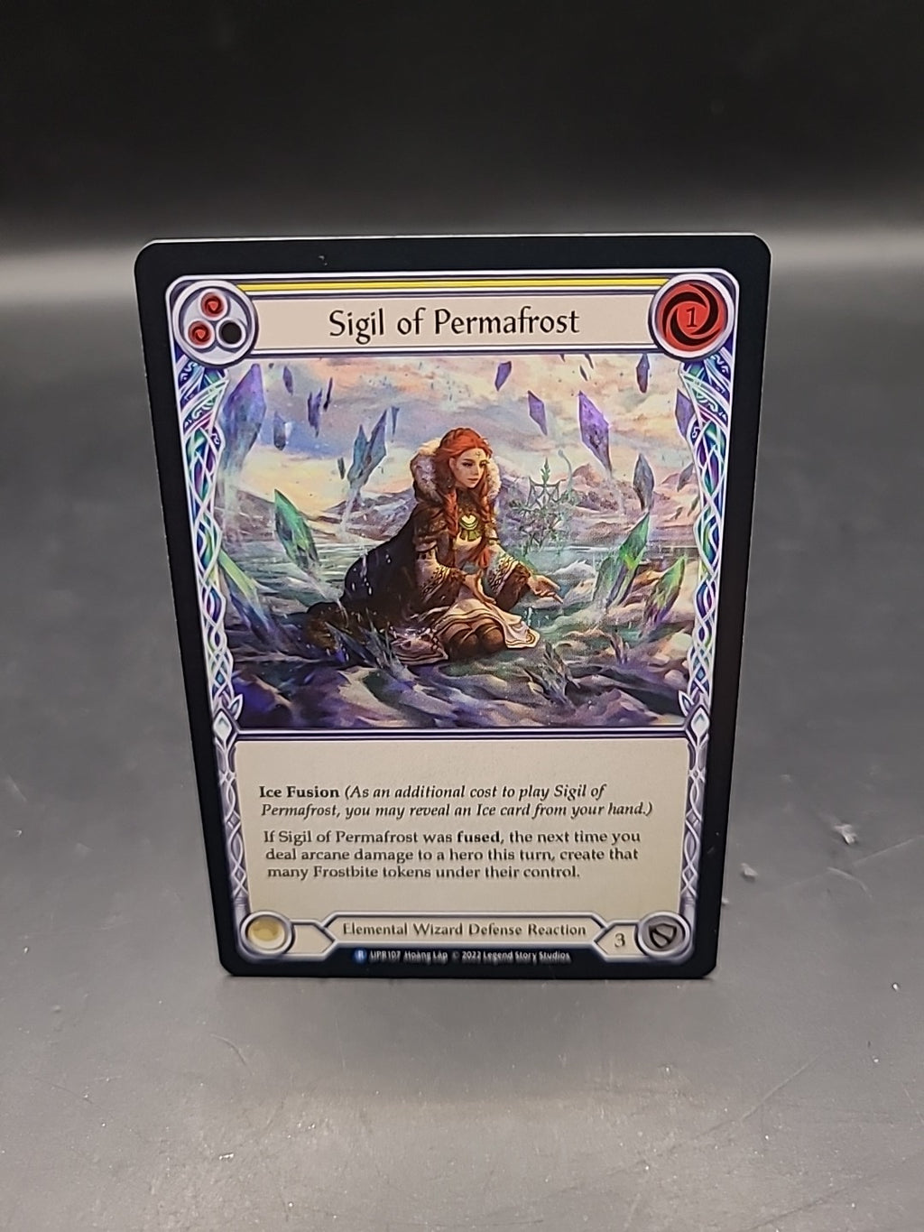 Sigil of Permafrost Yellow - FAB:Uprising - UPR107 - Carte Officielle Anglaise