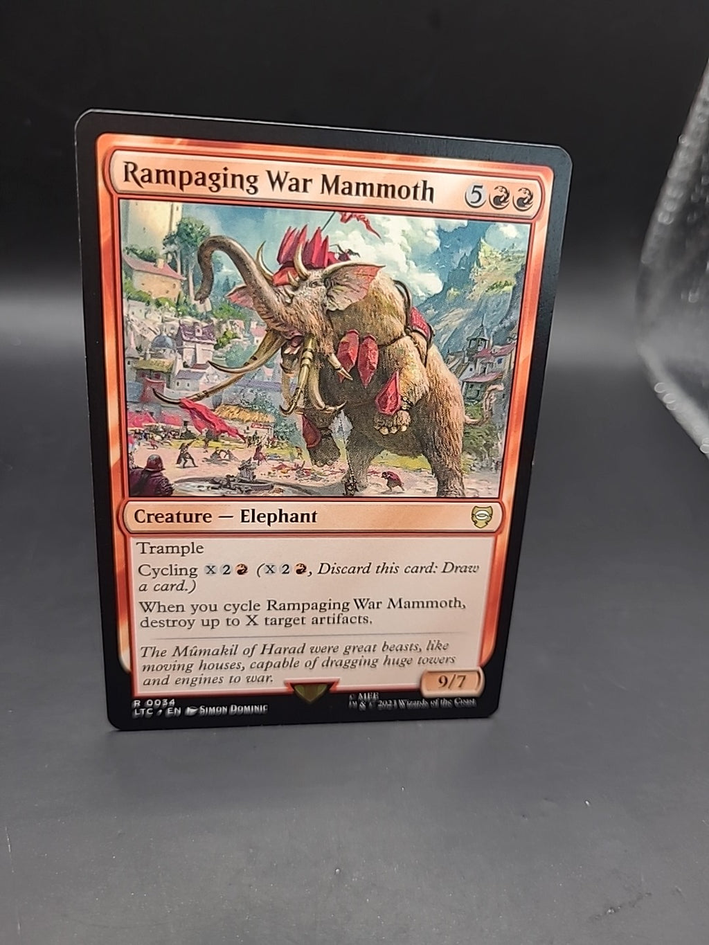 Rampaging War Mammoth ~ Commander: The Lord of the Rings [ NM ] MTG R 0034