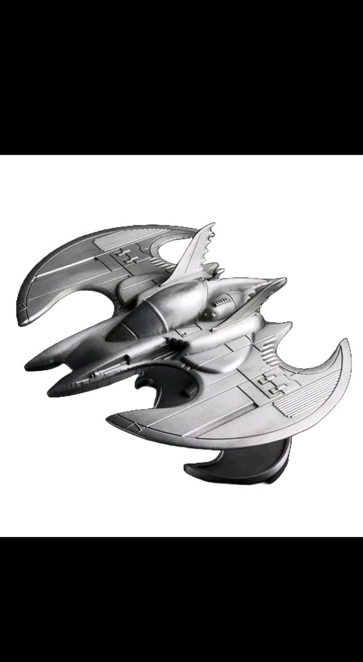 Batman Batwing Metal Desktop Replica Model QMX Caliber Metalworks 2015 Loot DC