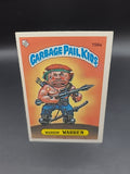Garbage Pail Kids Topps Sticker Card - 1986 UK Series 4 Warrin' Warren 156a
