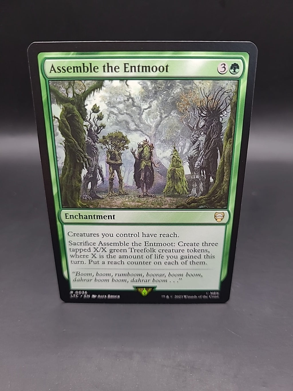 Assemble the Entmoot 0036 Non Foil Rare LOTR Commander MTG Near Mint