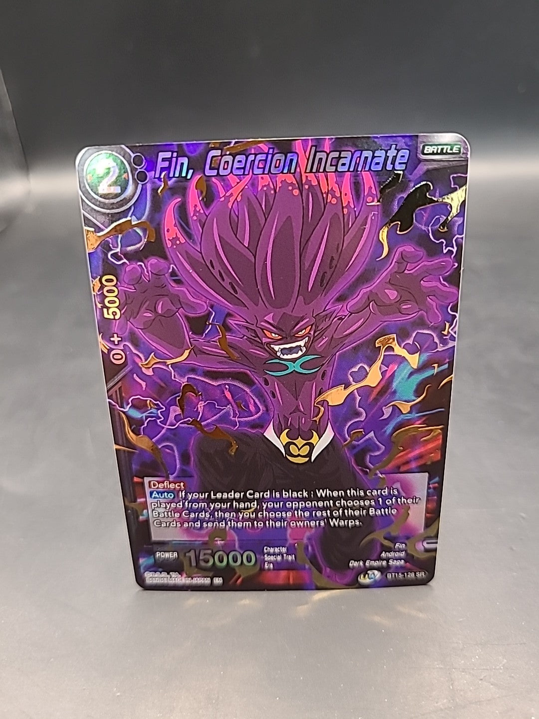 Fin, Coercion Incarnate BT15-128 SR - Dragon Ball Super Card Game