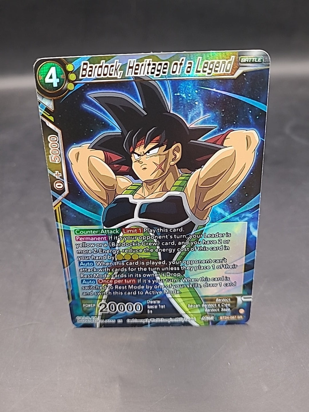 Dragon Ball Super Card Game - BT24-087 SR - Bardock, Heritage of a Legend