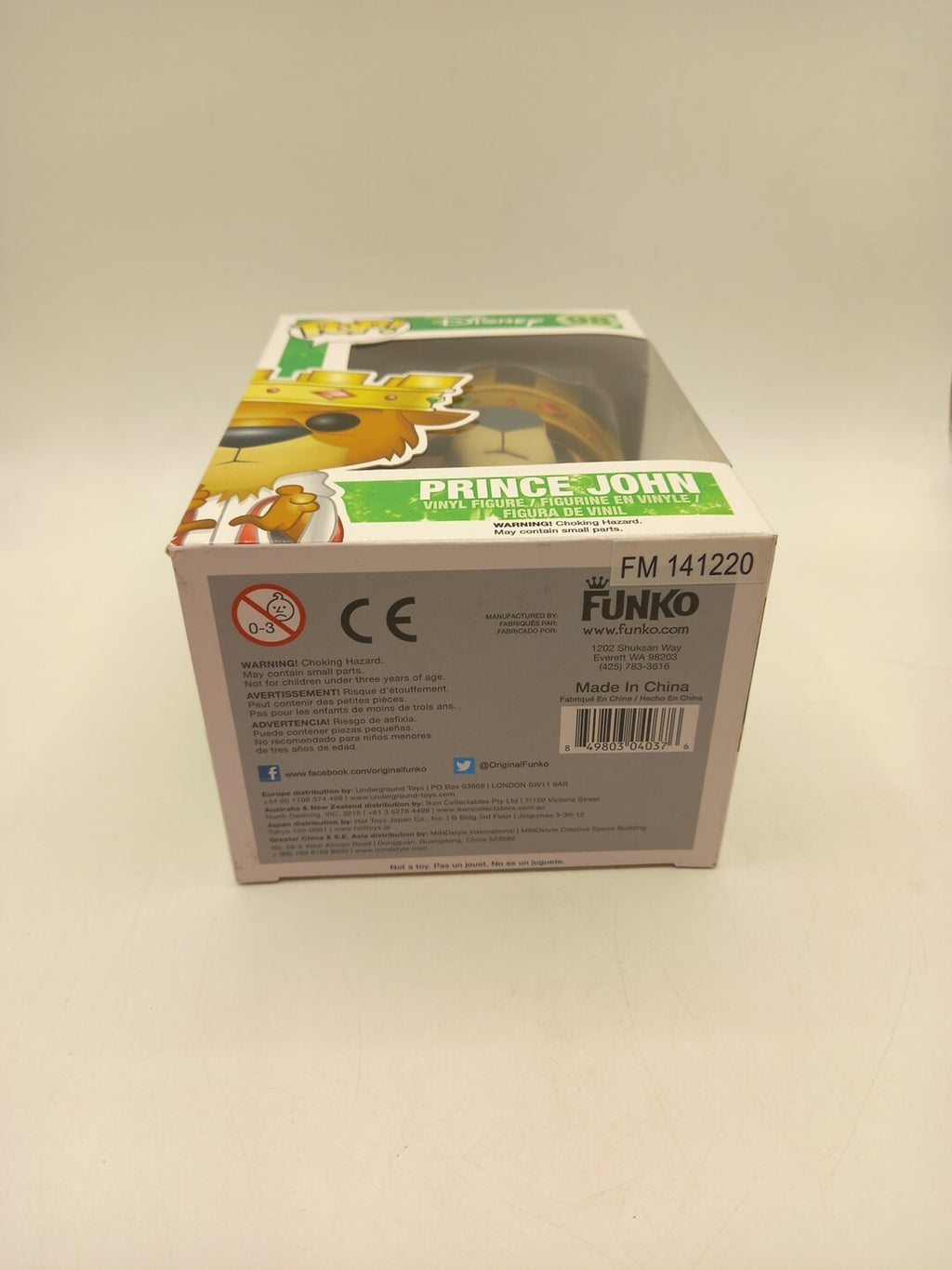 Funko Pop Disney Prince John Robin Hood #98