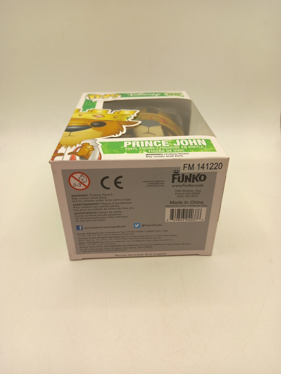 Funko Pop Disney Prince John Robin Hood #98