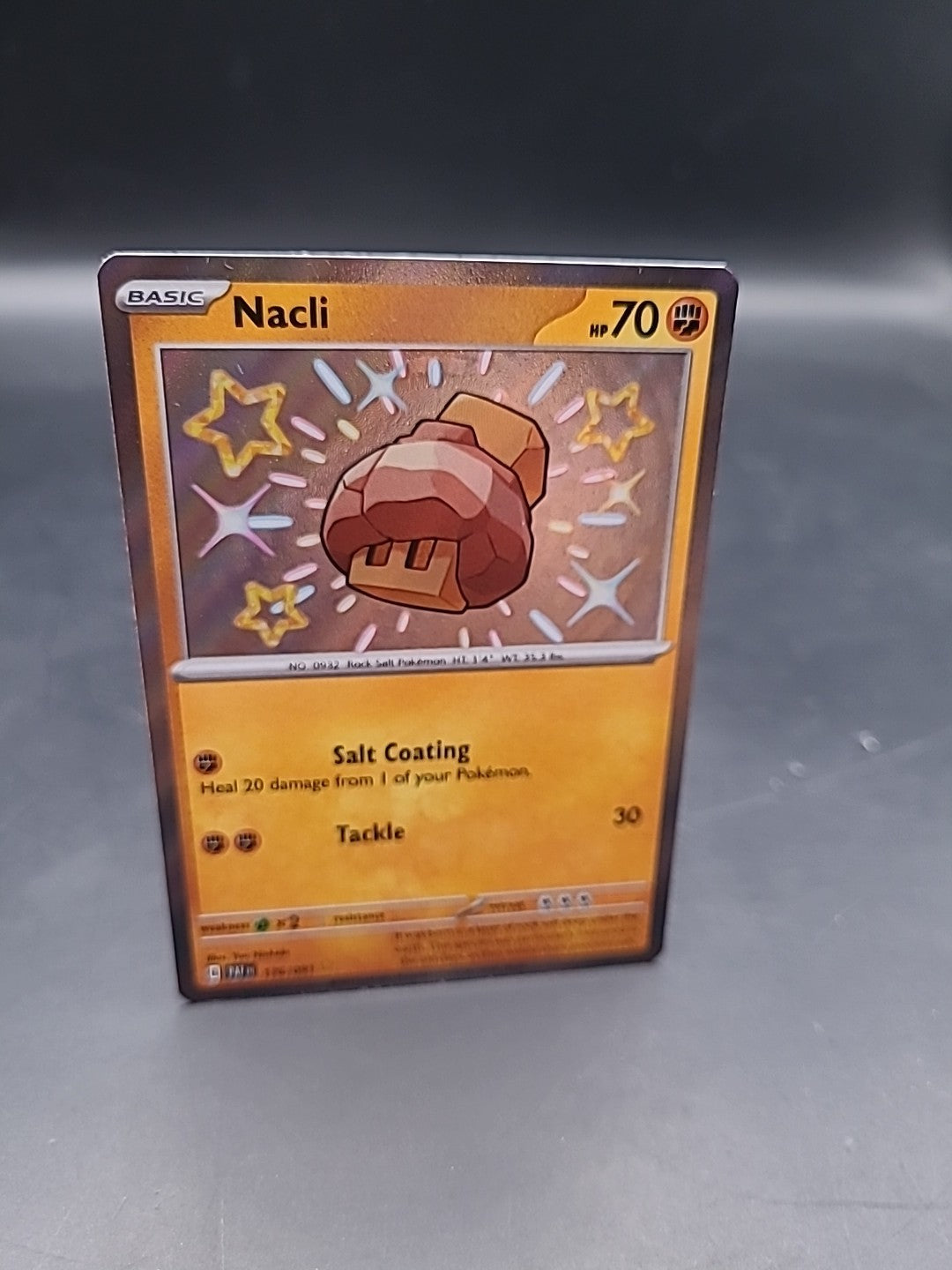 Pokémon TCG Nacli Scarlet Violet: Paldean Fates 176/091 Holo Shiny Rare