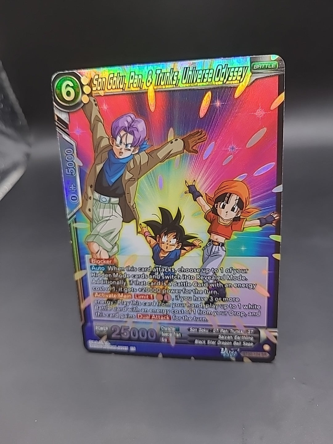Dragon Ball BT30-124 Son Goku, Pan, & Trunks, Universe Odyssey SR Masters