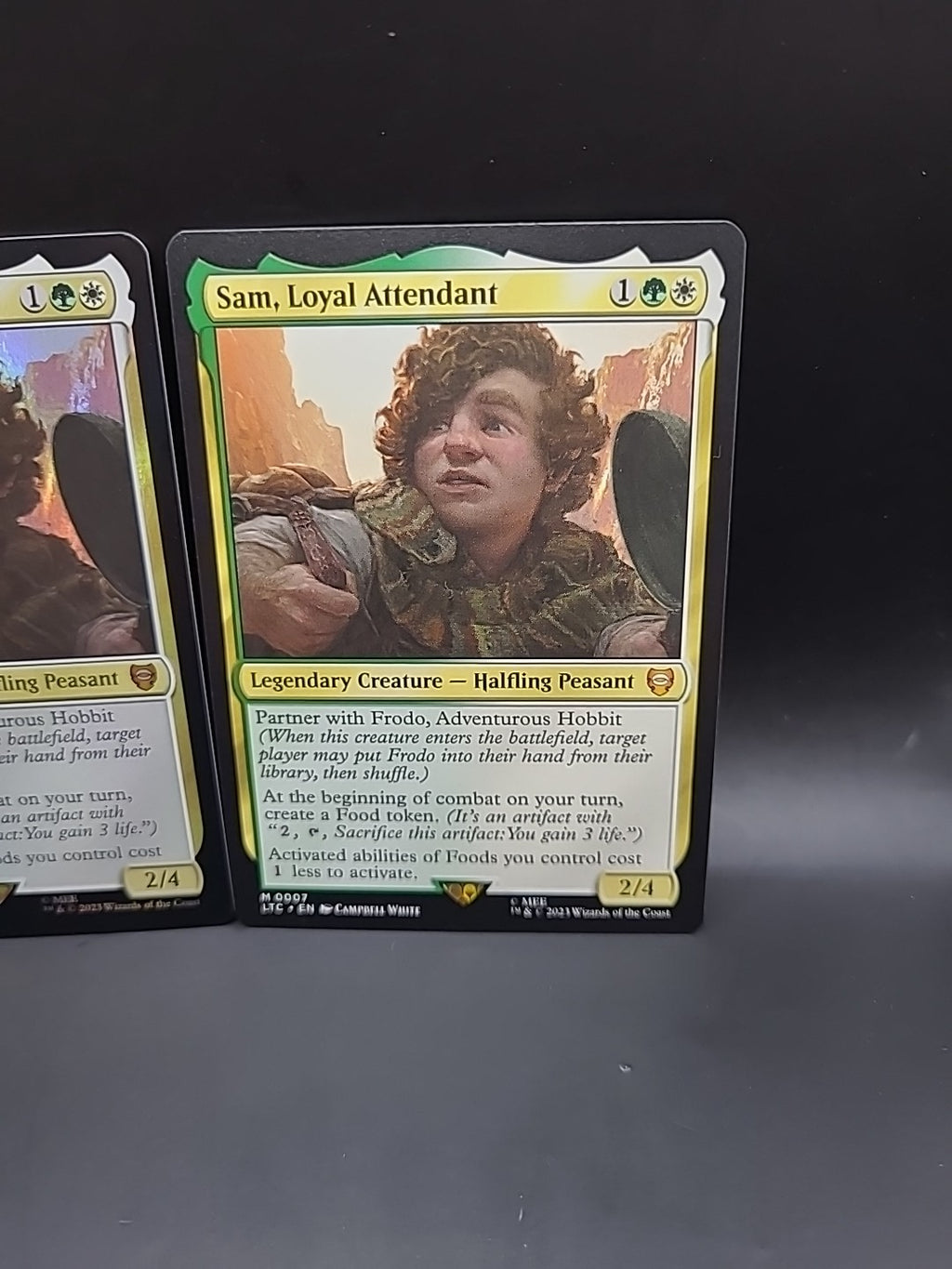 Sam, Loyal Attendant 0007  Foil & Regular Lord of the Rings Commander MTG NM