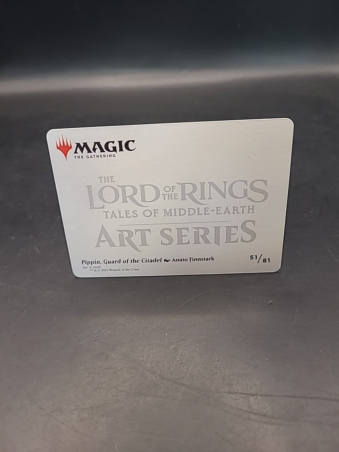 Pippin, Guard Of The Citadel 51/81 Art Series Gold Signature MTG