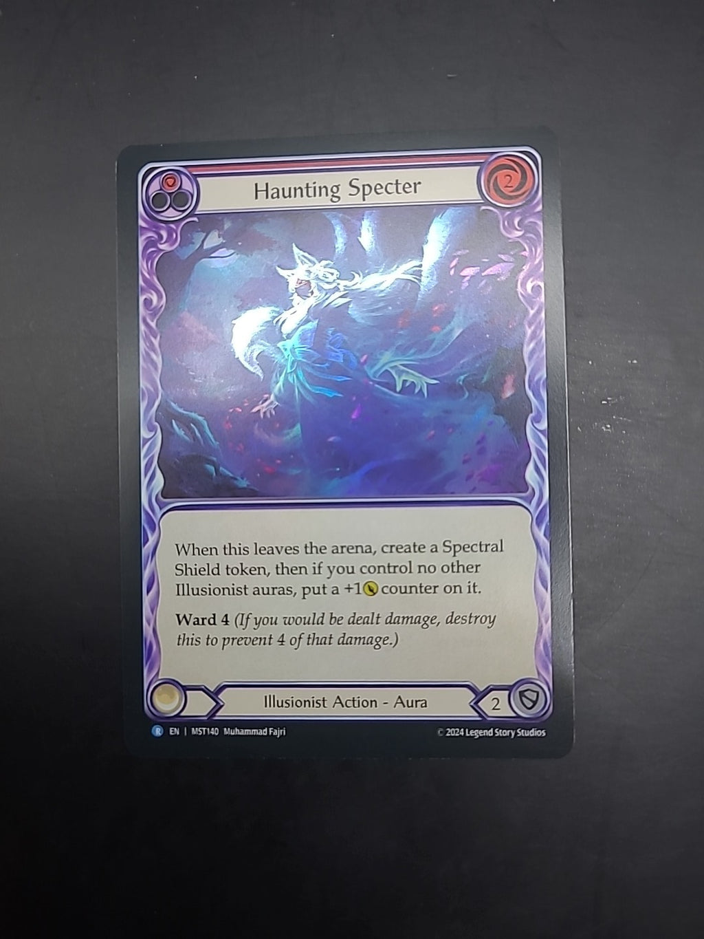 Haunting Specter Red Foil - MST140 NM - FaB Flesh and Blood