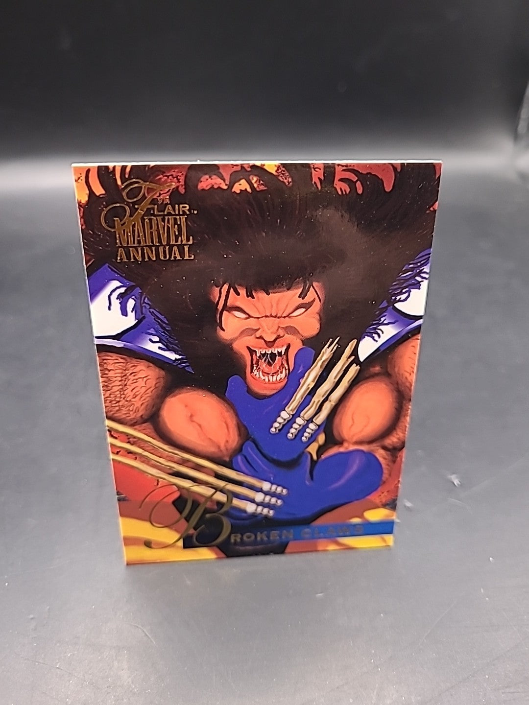 Broken Claws_ Marvel Annual Flair 1995_Card_ Excellent