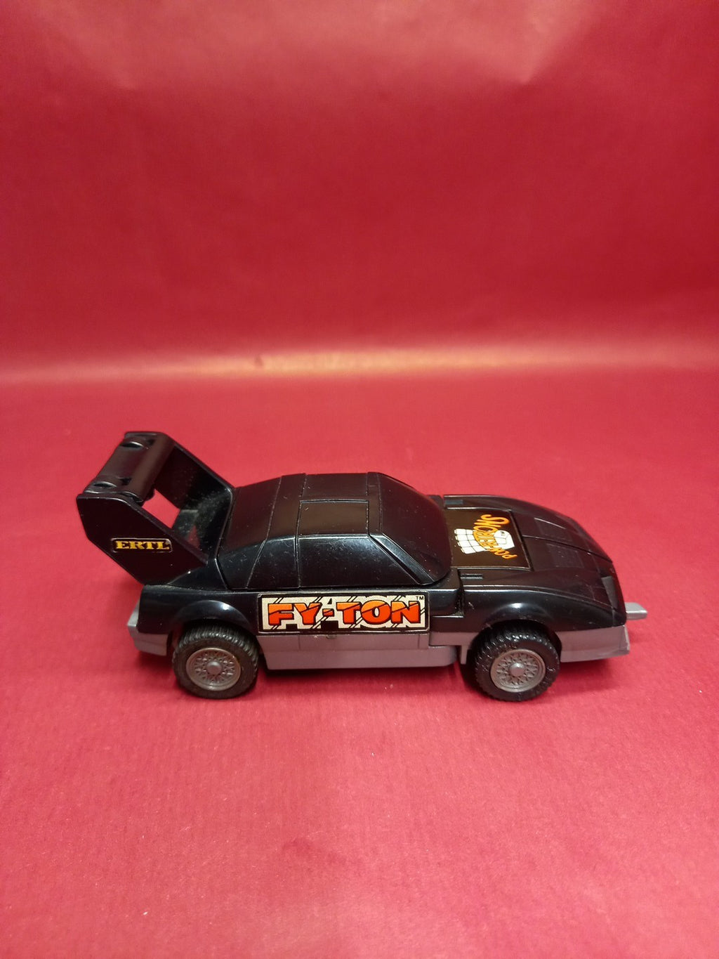 Vintage ERTL FY-TON POW-R-TRONS Transforming Robot Black Car Vehicle