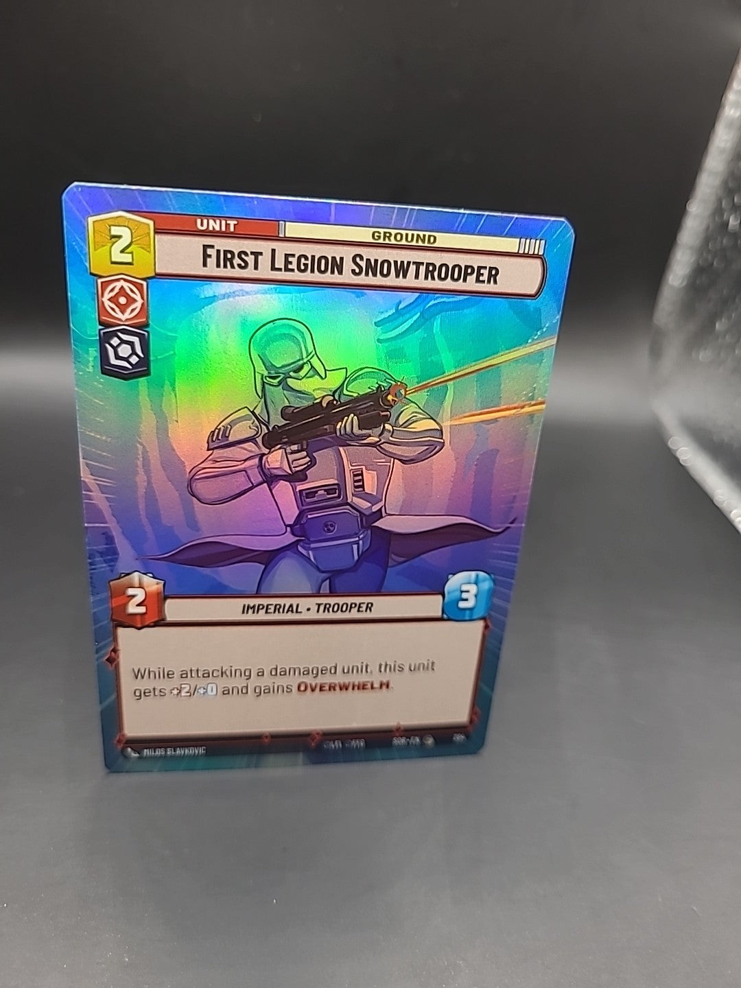 Star Wars Unlimited Foil Hyperspace Card #394 First Legion Snowtrooper