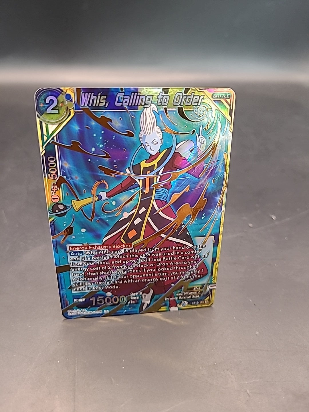 Whis, Calling to Order BT16-131 SR DBS Card Game