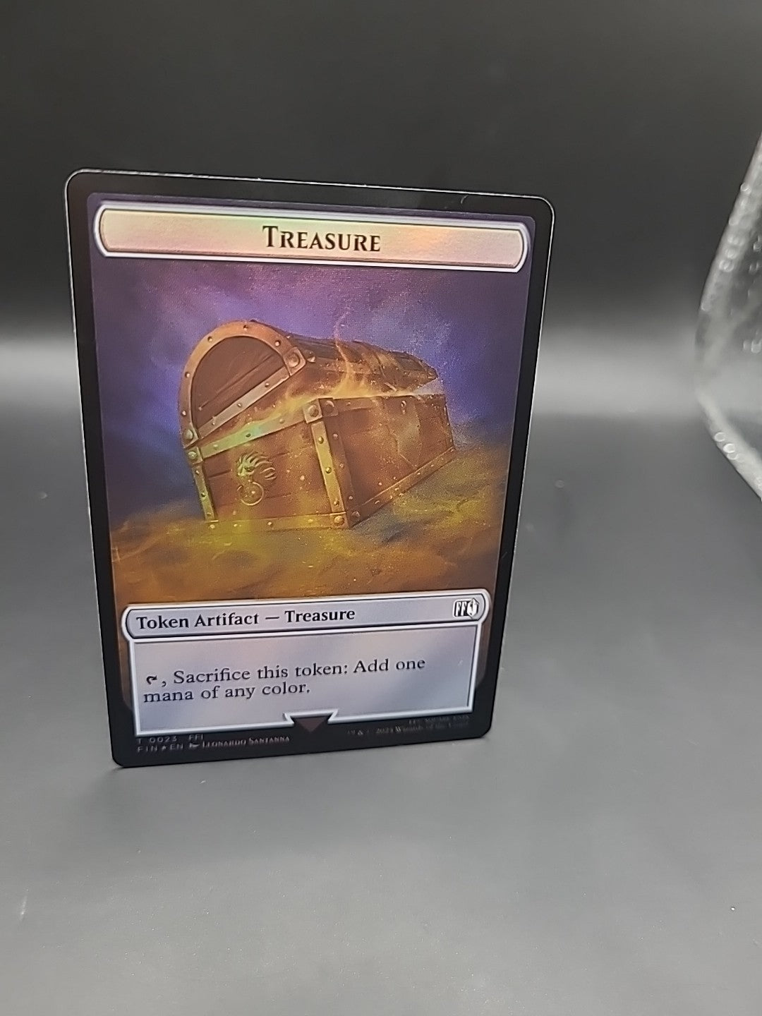 Hero (0009) // Treasure (0023) Double-Sided Token (Foil) NM Final Fantasy