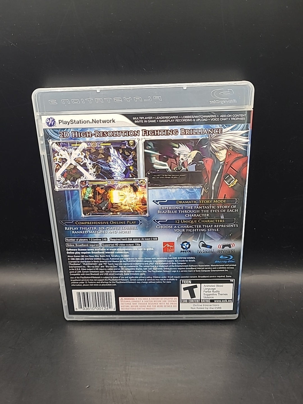 Blazblue Calamity Trigger PS3 Game - NTSC Region 1