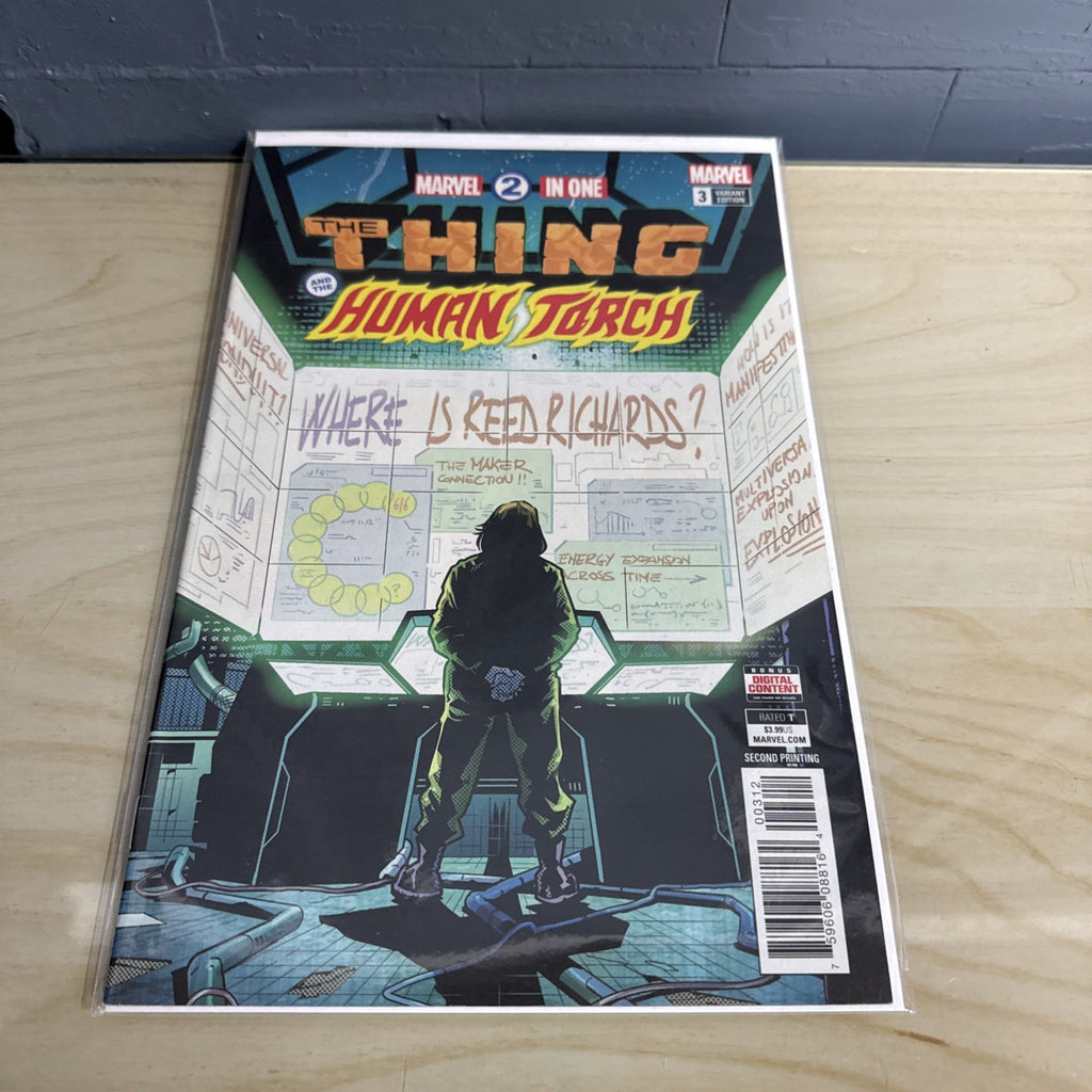 Marvel 2 In 1 Thing And The Human Torch #3 Variant 2nd Printing Schiti 2018