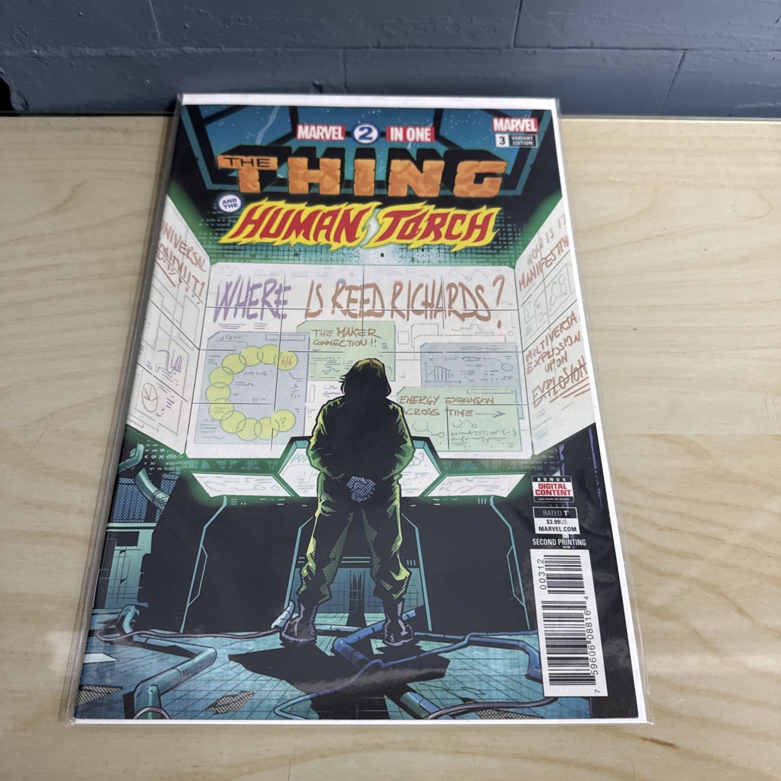 Marvel 2 In 1 Thing And The Human Torch #3 Variant 2nd Printing Schiti 2018