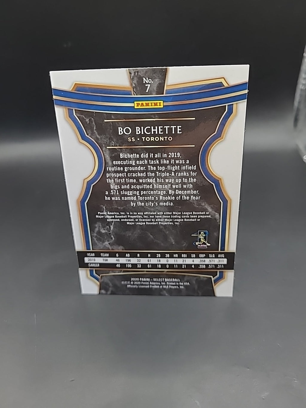 Bo Bichette 2020 Panini Select Scope Prizm Rookie #7 Toronto Blue Jays