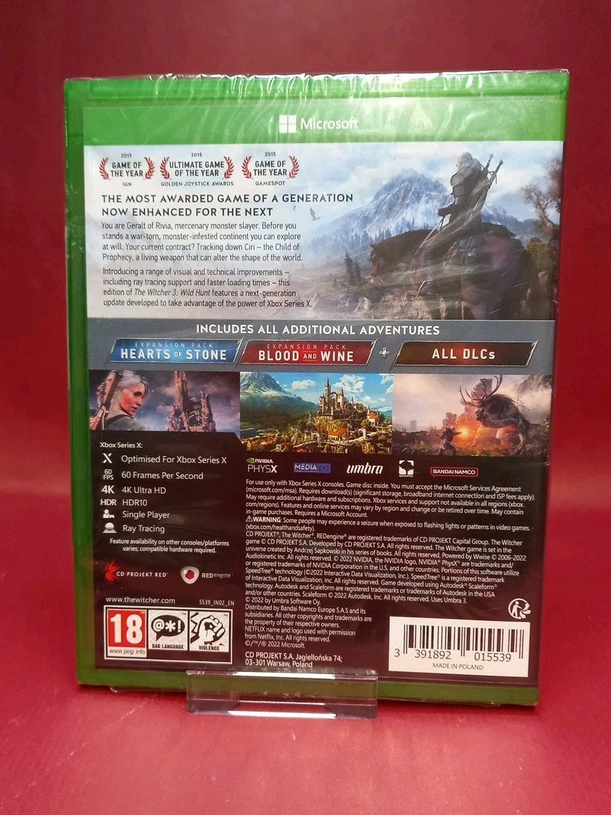 The Witcher 3 Wild Hunt - Complete Edition - Xbox Series X – NEW Sealed