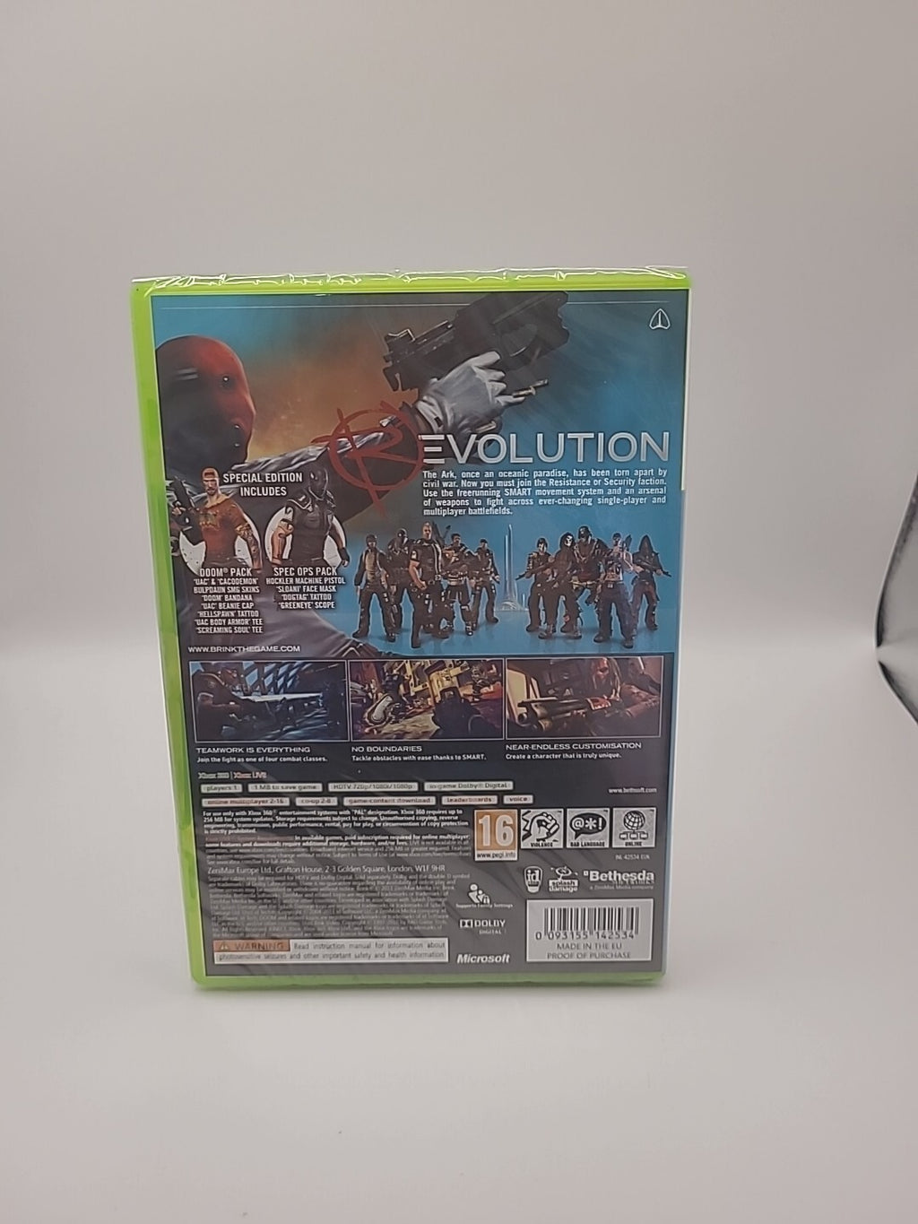 Brink -- Special Edition (Microsoft Xbox 360, 2011) - New And Sealed
