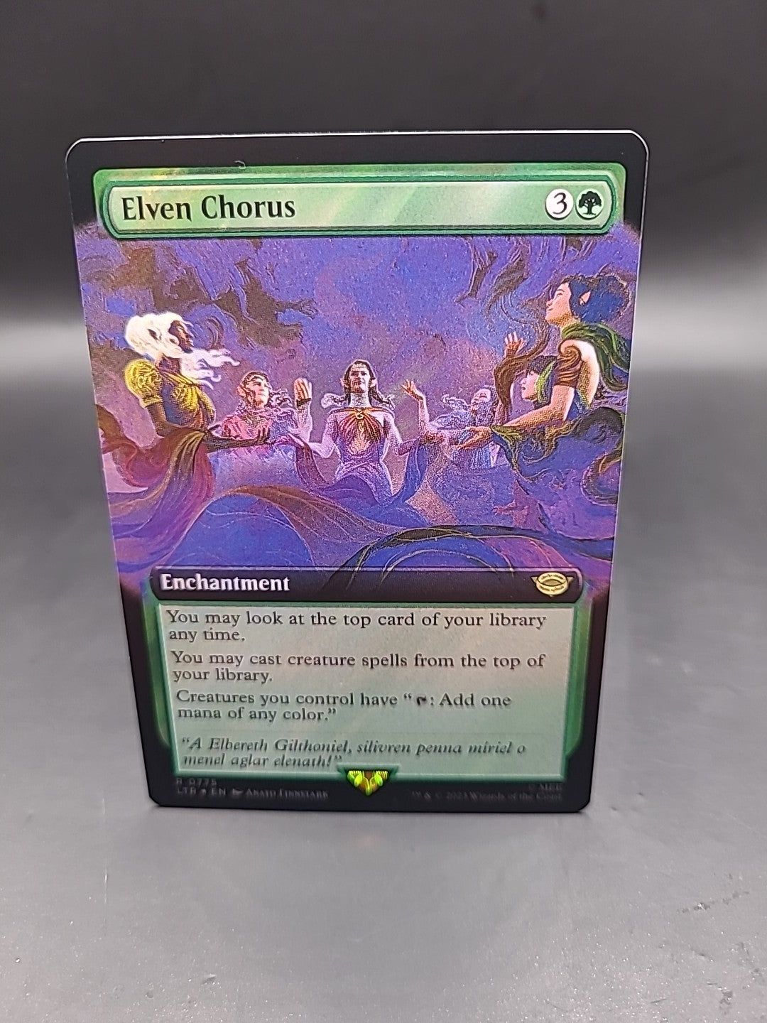 MTG LOTR Elven Chorus (Surge Foil) Mint/Near Mint R 0775