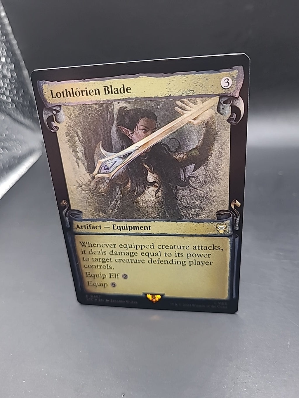 Lothlorien Blade Scroll Showcase 487 FOIL LOTR Tales of Middleearth 