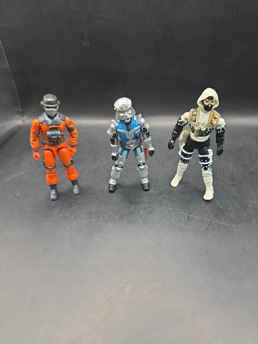 3 X G.I Joe Hasbro Figures, Barbeque, Cobra, & Storm Shadow