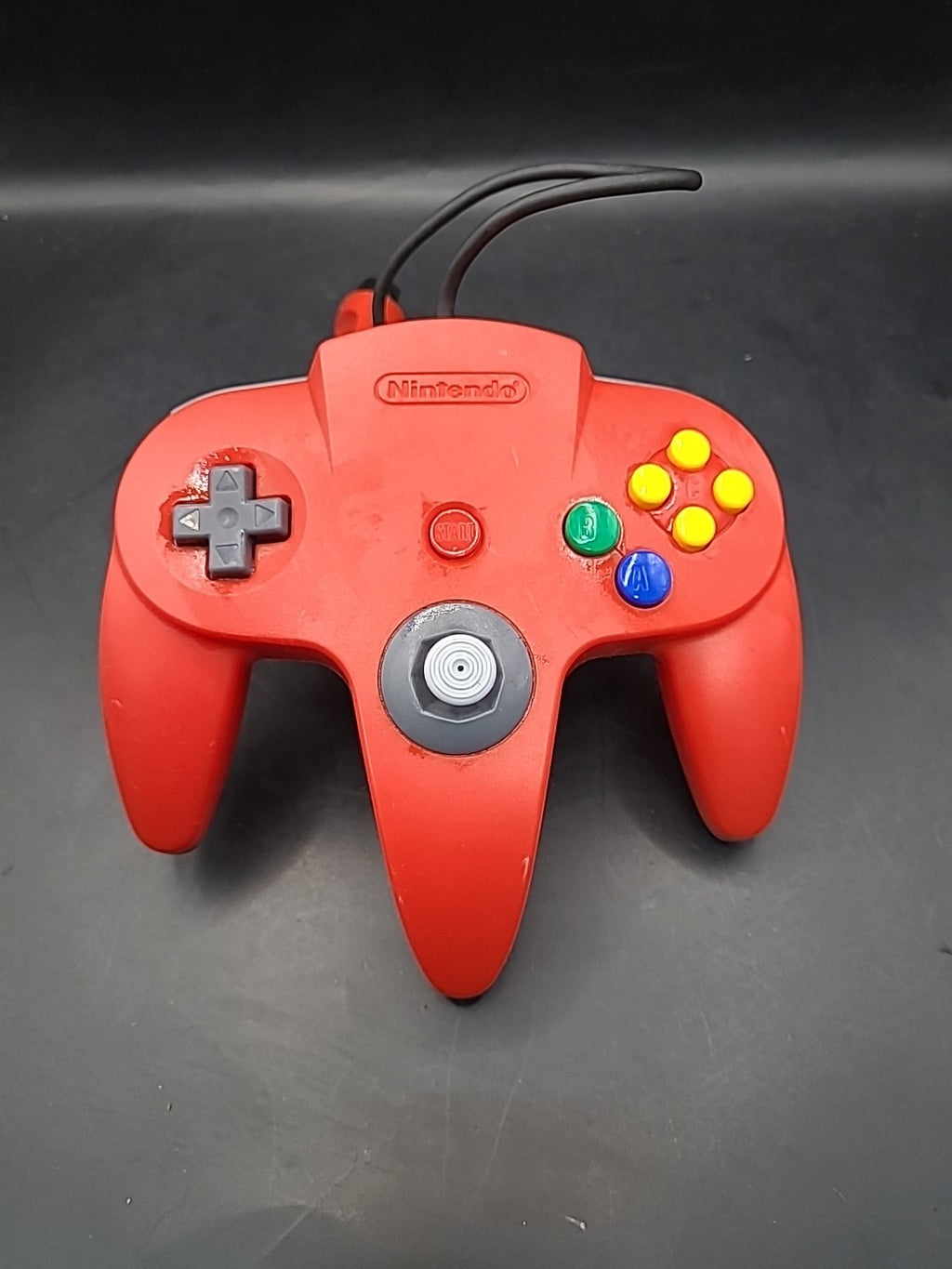 Red  Nintendo N64 Controller Official Control Pad  