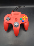 Red  Nintendo N64 Controller Official Control Pad  